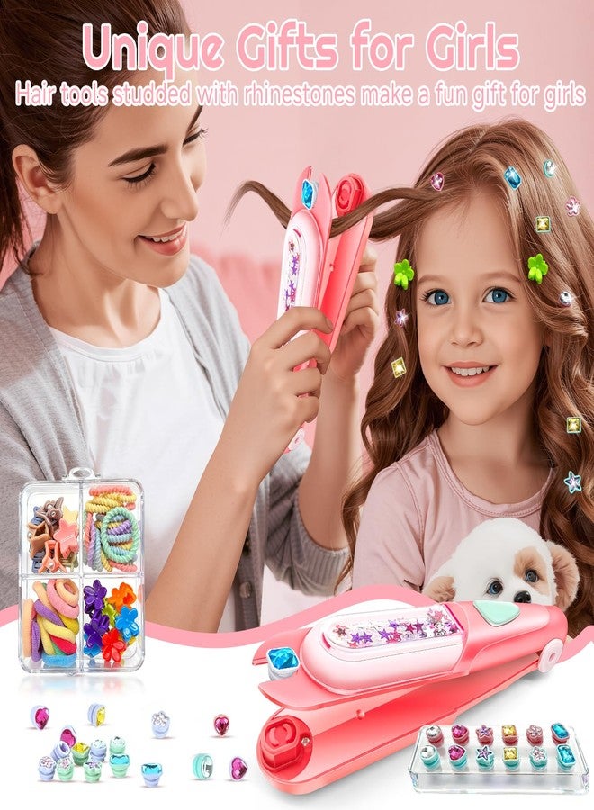 CLRDZN Hair Gem Stamper Kit,Hair Ties and Hair Clips Bling Hair Jewels for Girls Toys, Hair Styling Tool with Reusable Shining Diamonds, Birthday Gifts Toys for Girls Ages 3 4 5 6 8-12 - Image 5
